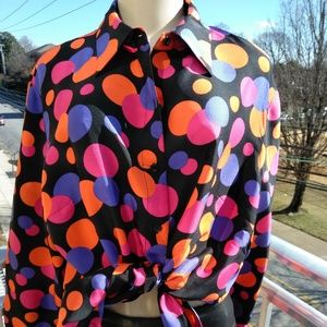 Polka Dot button down shirt